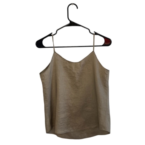 Ann Taylor Loft Green Linen Tank - Picture 4 of 4